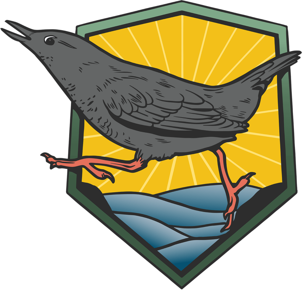 American Dipper logo for the Conservation Photography 101 course by Conservation Visual Storytellers Academy