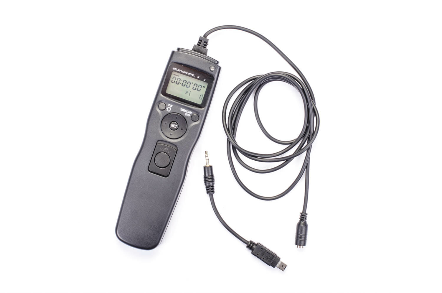 A camera's remote shutter release with a cable