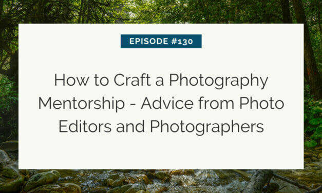 Seminar banner on photography mentorship featuring advice from photo editors and photographers.